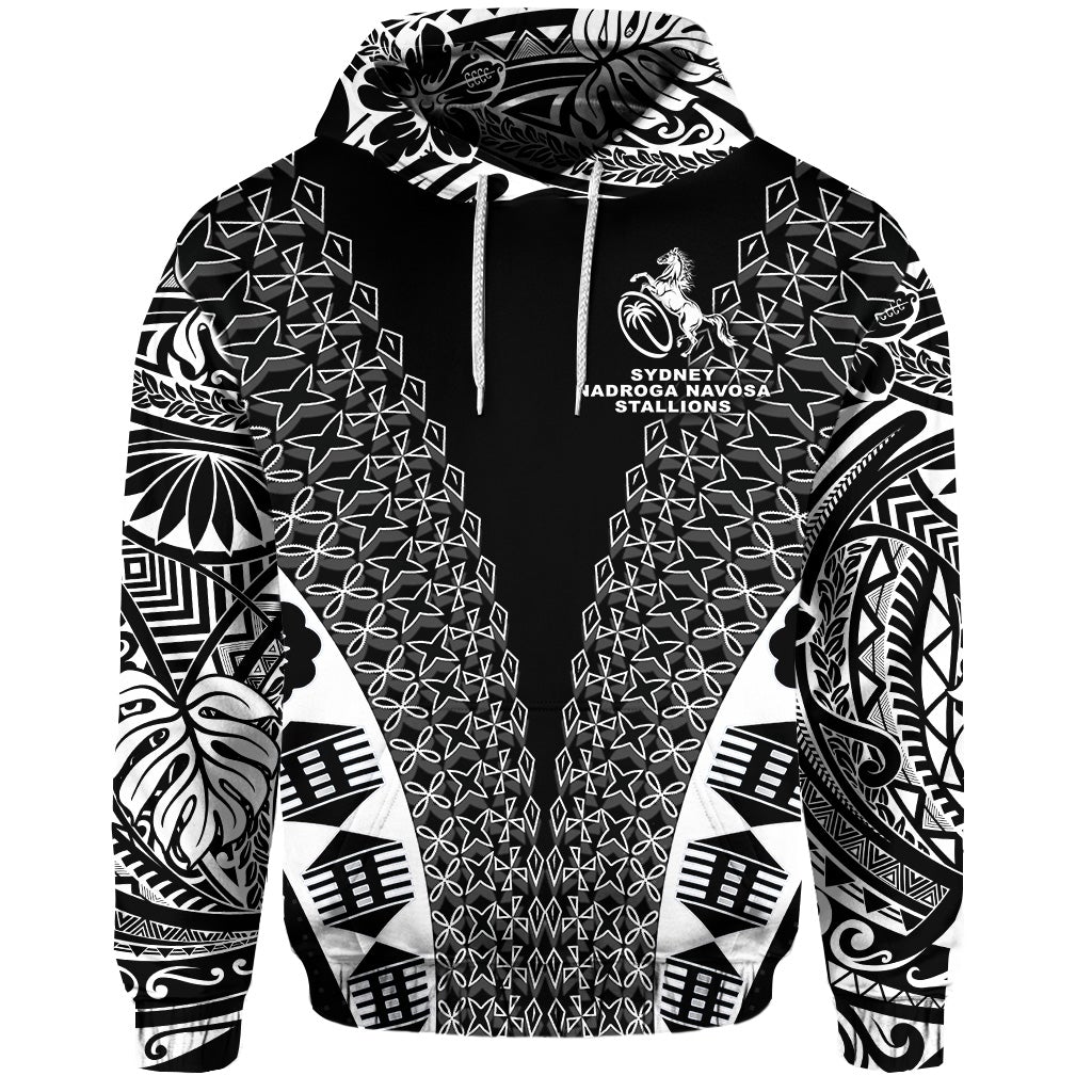 Fiji Rugby Hoodie Sydney Nadroga Navosa Stallions Tapa Vibes LT8 - Wonder Print Shop