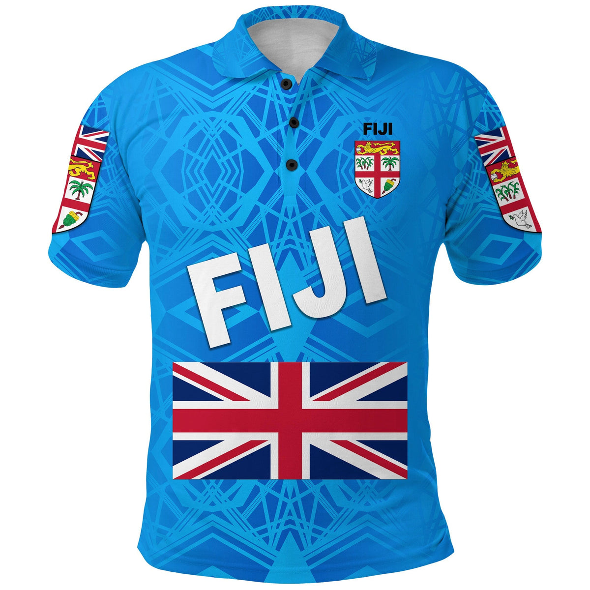 Fiji Day Polo Shirt Flag Vibes LT8 - Wonder Print Shop