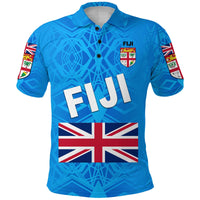 Custom Fiji Day Polo Shirt Flag Vibes LT8 - Wonder Print Shop