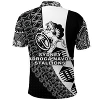 Fiji Rugby Polo Shirt Sydney Nadroga Navosa Stallions Tapa Vibes NO.1 LT8 - Wonder Print Shop