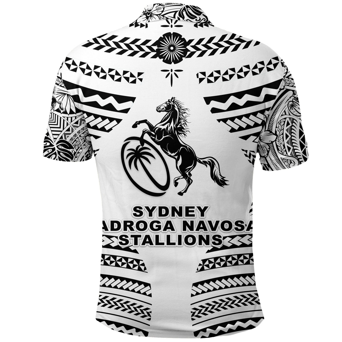 Fiji Rugby Polo Shirt Sydney Nadroga Navosa Stallions Creative Style White LT8 - Wonder Print Shop