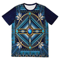 Mandala Blue Design Native American Pride T Shirt LT10 - Wonder Print Shop
