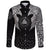 Viking Long Sleeve Button Shirt Nordic Raven Tattoos RLT12 - Wonder Print Shop