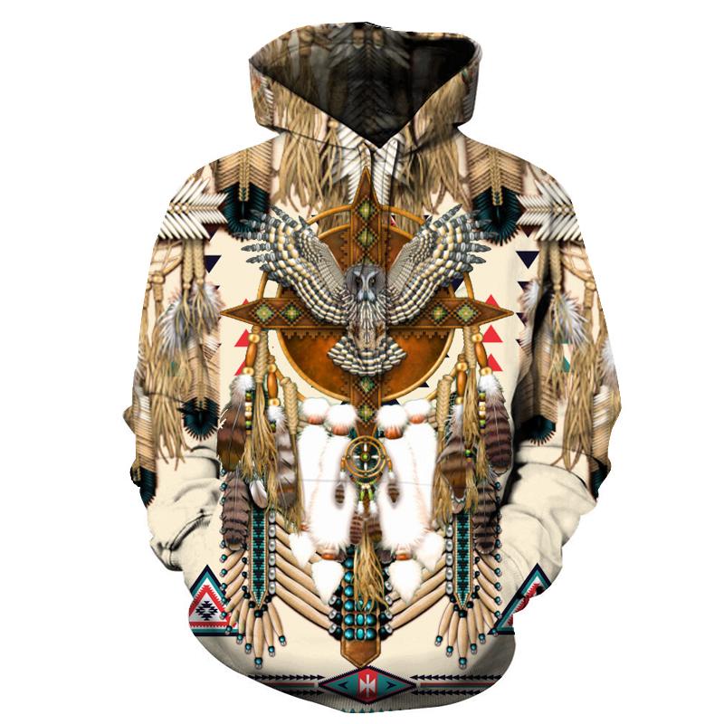 Owl Dreamcatcher Native American Hoodie LT10 - Wonder Print Shop