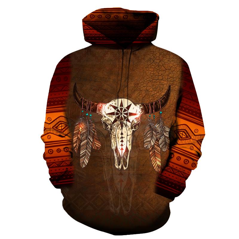 Bison Head Indigenous Quotes Native American Design 3D Hoodie LT10 - Wonder Print Shop
