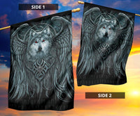 Viking Flag, Spiral Wolf Spirit RLT12 - Wonder Print Shop