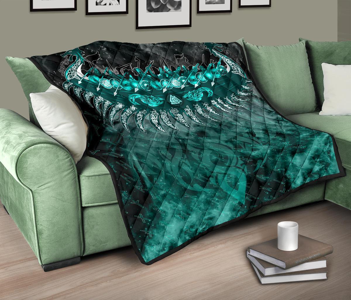 Viking Drakkar Ship Quilt RLT12 - Wonder Print Shop