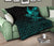 Viking Premium Quilt - The Raven Of Odin Rune Cyan RLT12 - Wonder Print Shop