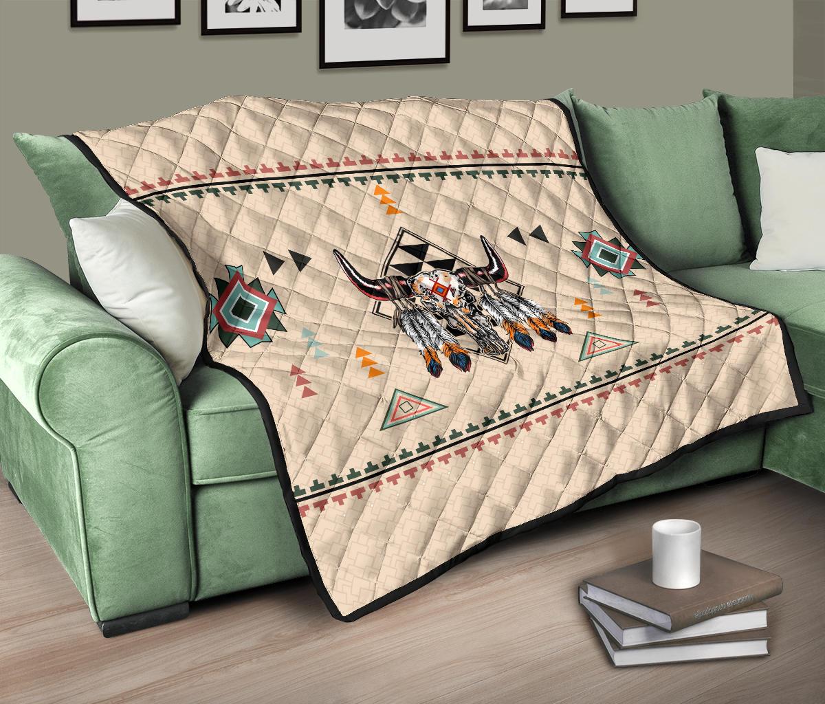 Native American Pride Bison Premium Quilt LT10 - Wonder Print Shop