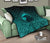 Viking Premium Quilt, Ethnic Odin Raven Cyan RLT12 - Wonder Print Shop
