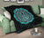 Viking Premium Quilt - Viking Bear Claws Cyan Tattoo RLT12 - Wonder Print Shop