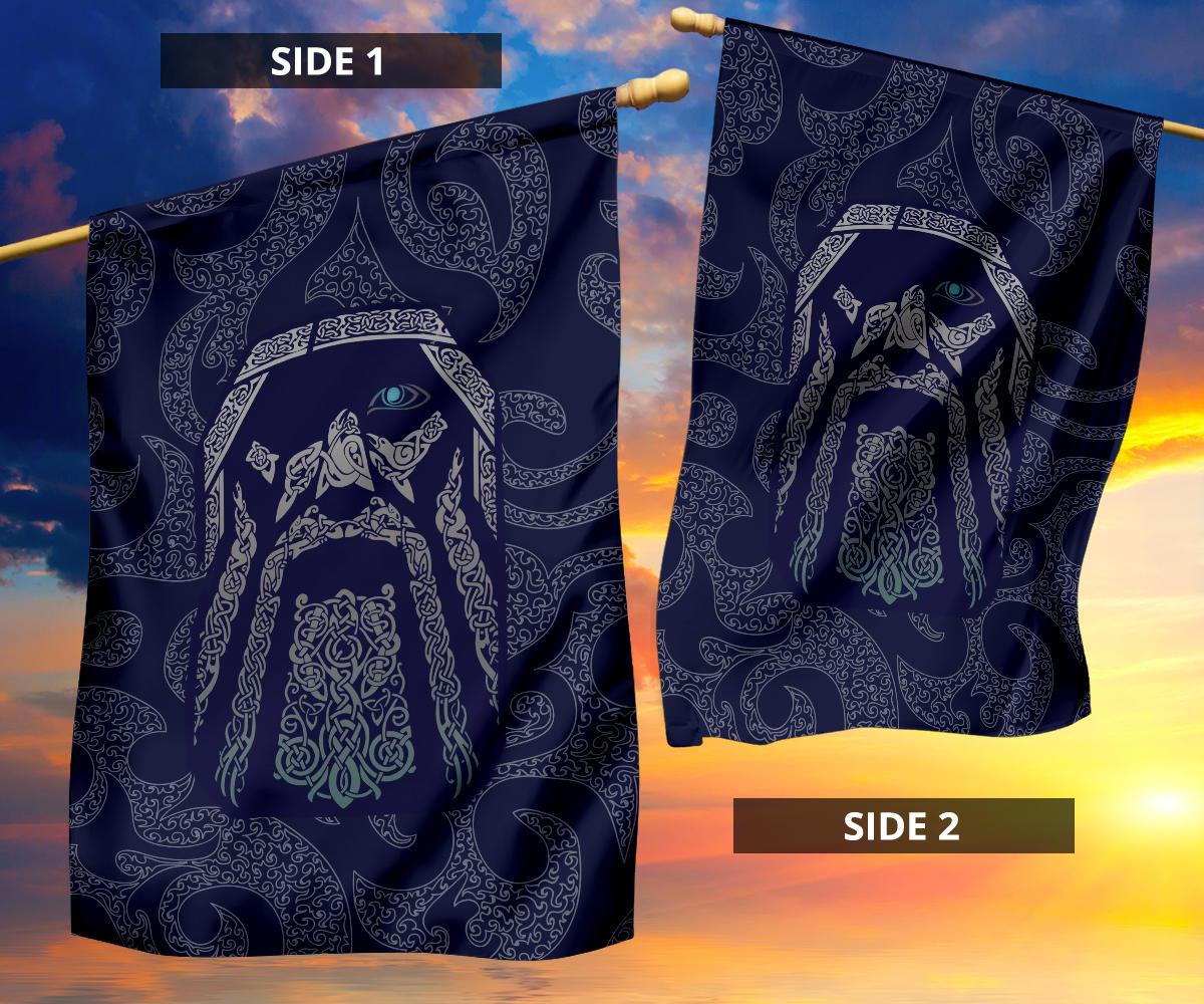 Viking Garden Flag Odin God Tattoo RLT12 - Wonder Print Shop