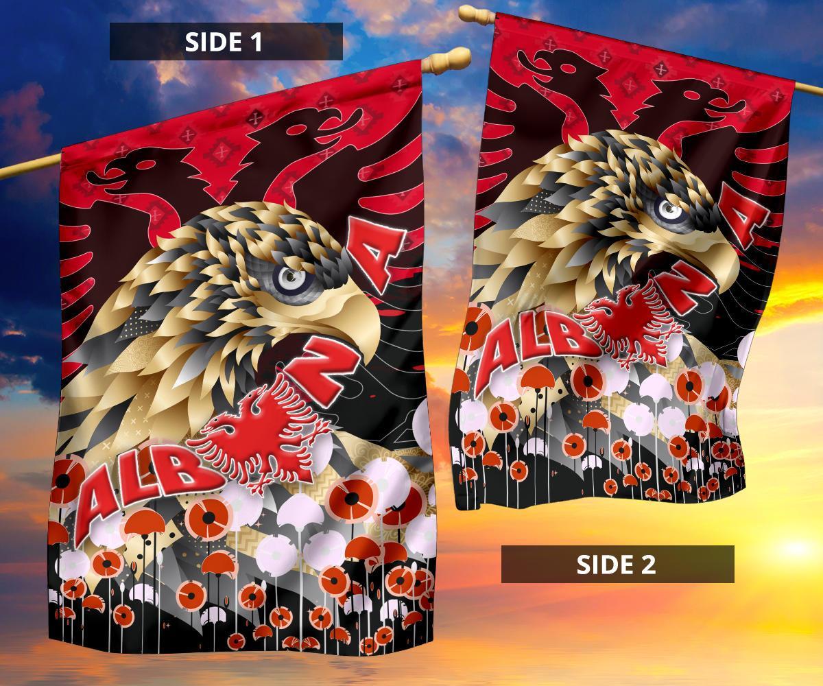 Albania Golden Eagle Flag - Happy Flag Day - Wonder Print Shop
