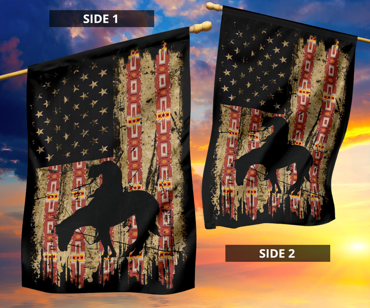 End Of Trail Native American Flag Decor LT10 - Wonder Print Shop