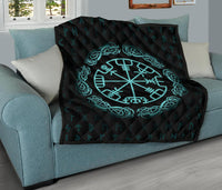 Viking Vegvisir Magic Navigation Compass Premium Quilt RLT12 - Wonder Print Shop