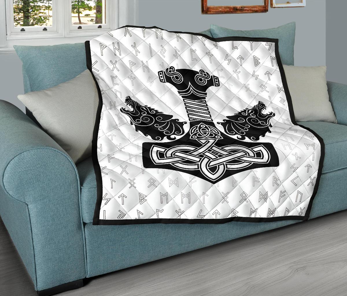 Viking Thor S Hammer Mjollnir Premium Quilt RLT12 - Wonder Print Shop