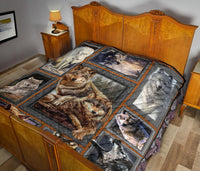 Wolf Art Native American Premium Quilt LT10 - Wonder Print Shop