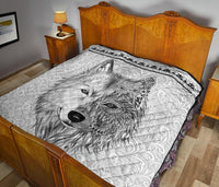 White Wolf Native American Amercan Premium Quilt LT10 - Wonder Print Shop