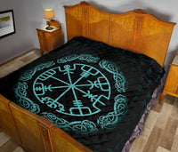 Viking Vegvisir Magic Navigation Compass Premium Quilt RLT12 - Wonder Print Shop