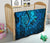 Viking Premium Quilt - Raven Odin Celtic Cyan RLT12 - Wonder Print Shop