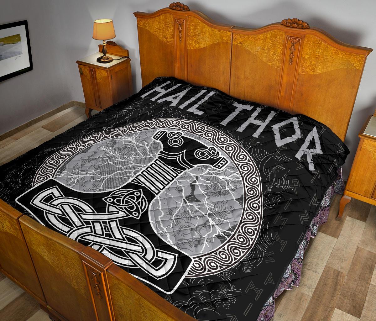 Viking Thor's Hammer Mjollnir Premium Quilt RLT12 - Wonder Print Shop