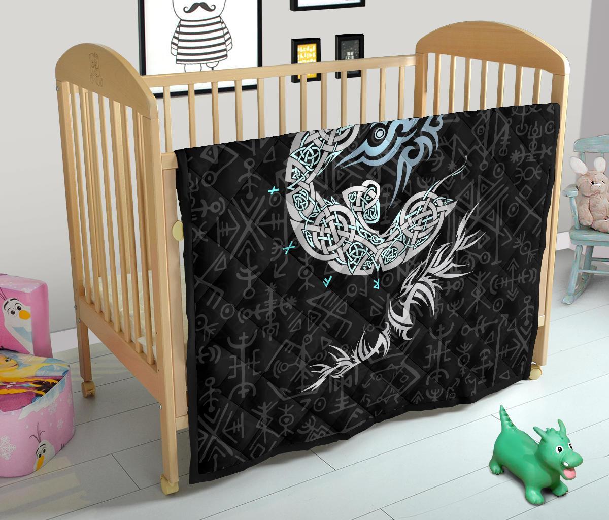 Viking Fenrir Wolf Premium Quilt RLT12 - Wonder Print Shop