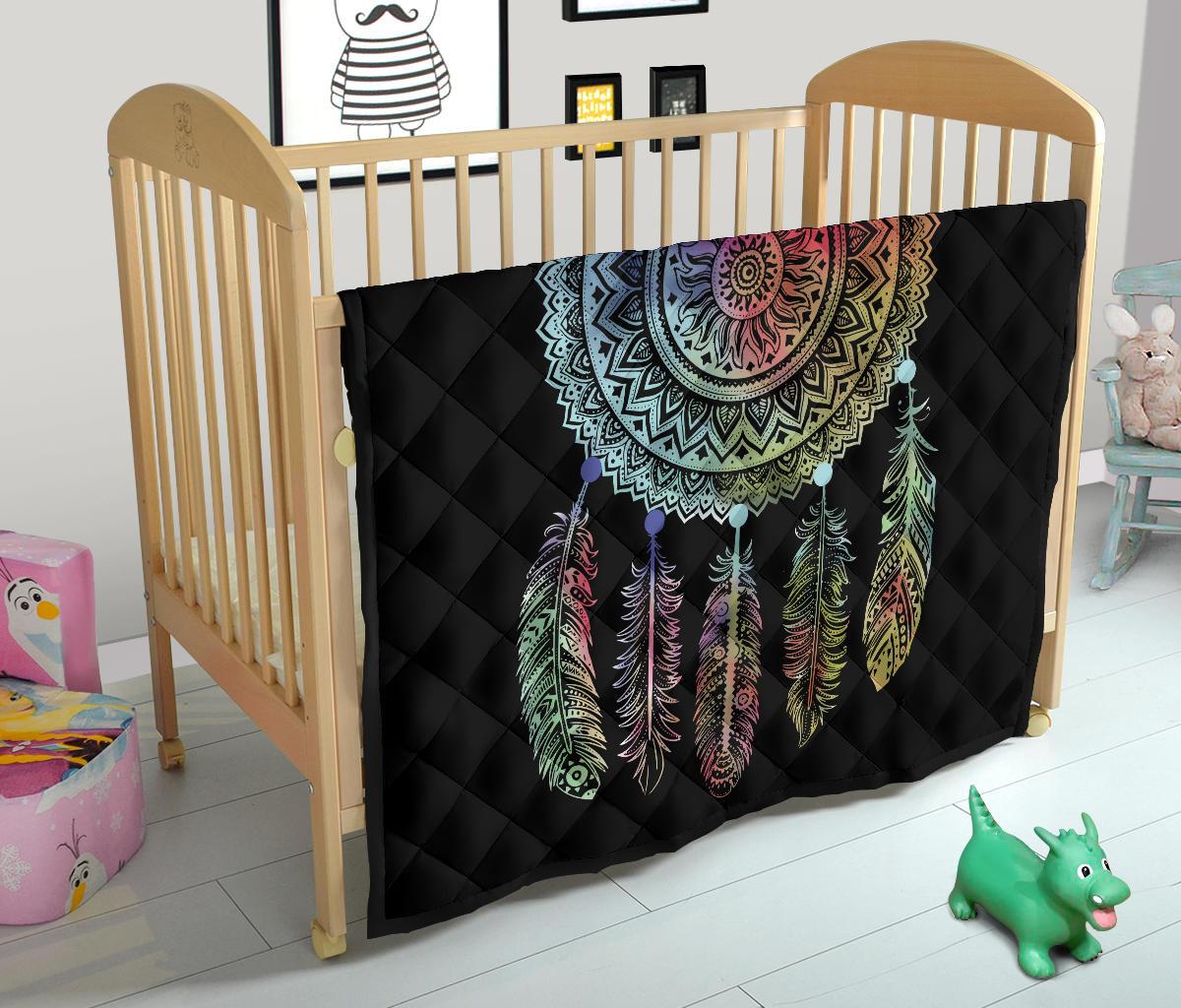 Mandala Dreamcatcher Native American Premium Quilt LT10 - Wonder Print Shop