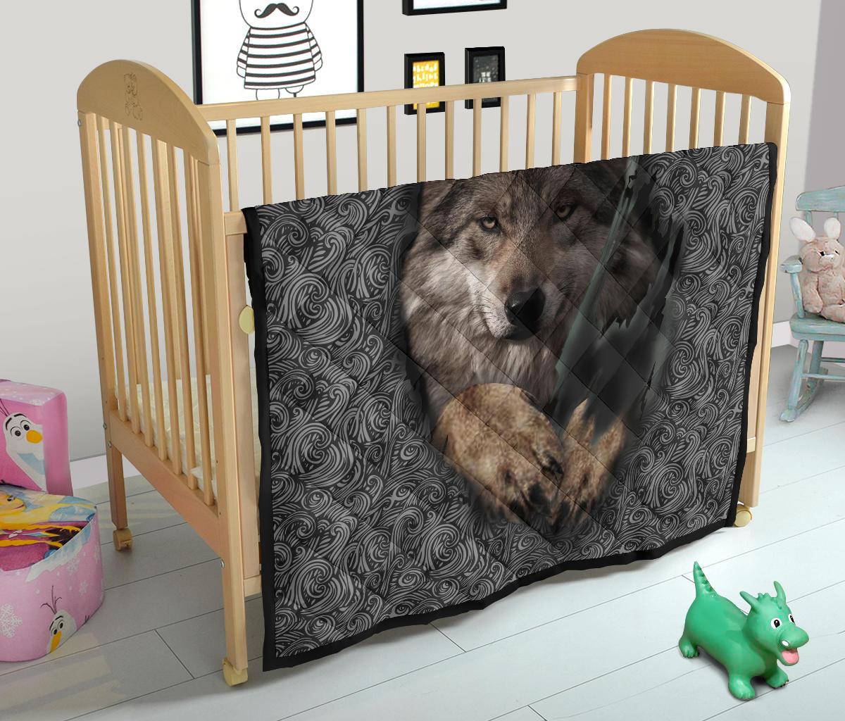 Wolf Escape Native American Premium Quilt LT10 - Wonder Print Shop