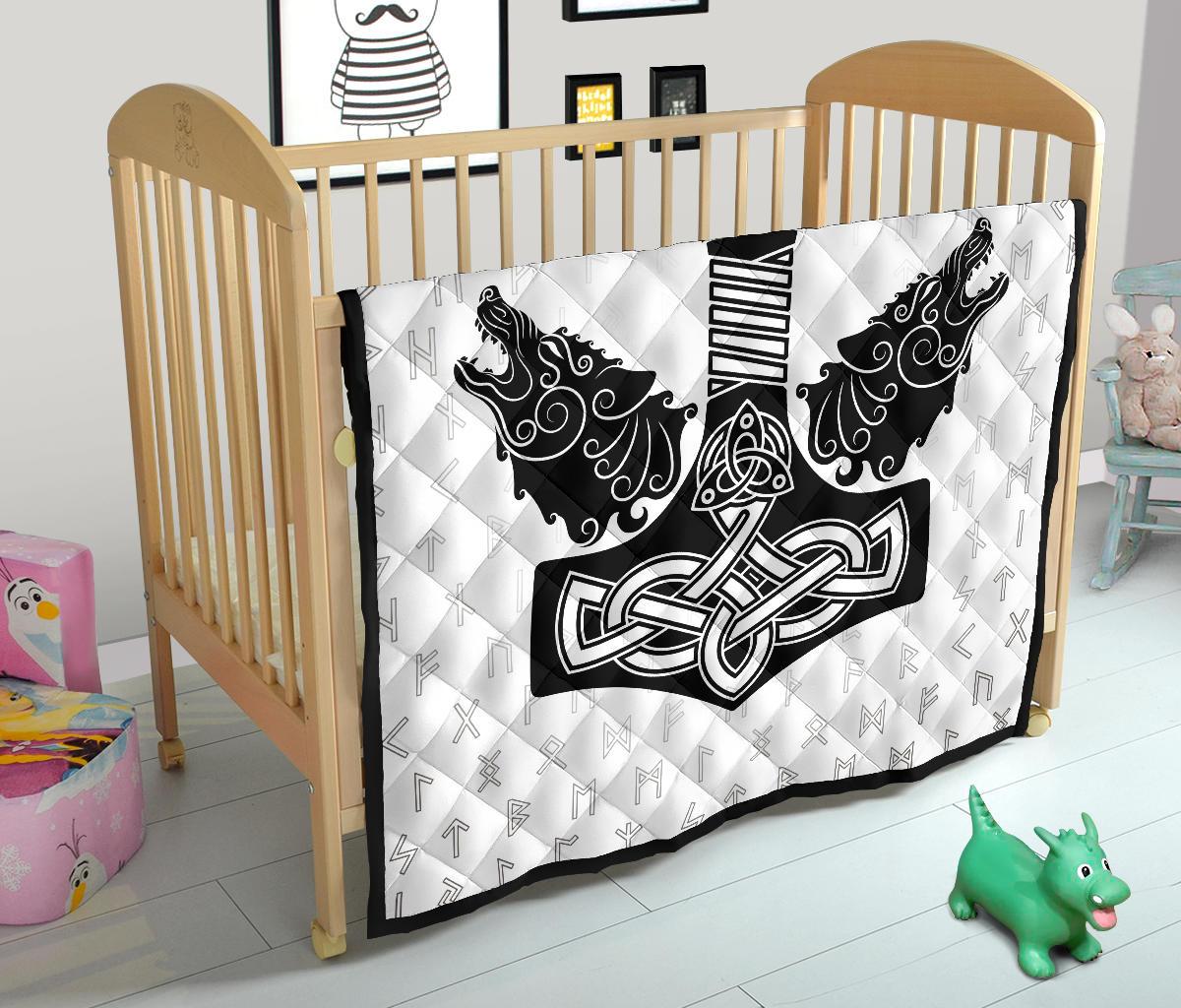 Viking Thor S Hammer Mjollnir Premium Quilt RLT12 - Wonder Print Shop