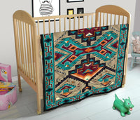 Blue United Tribes Art Native American Design Premium Quilt LT10 - Wonder Print Shop