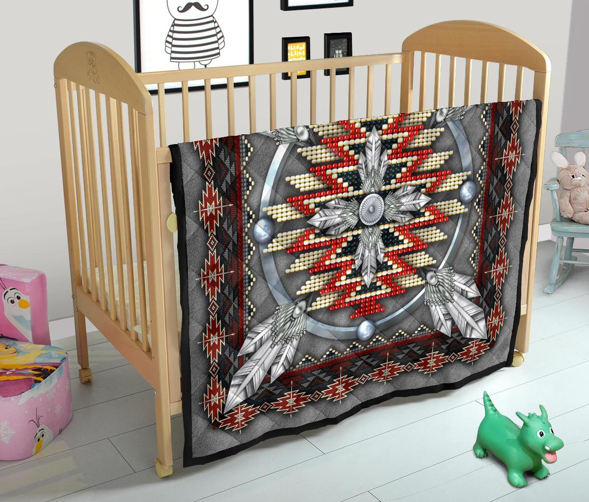 Naumaddic Arts Native American Design Premium Quilt LT10 - Wonder Print Shop