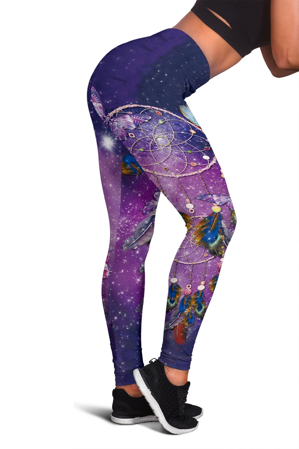 dreamcacther-butterflies-purple-native-american-leggings