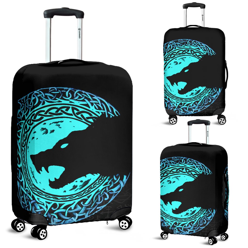 Viking Luggage Covers - Fenrir Norse Wolf RLT12 - Wonder Print Shop
