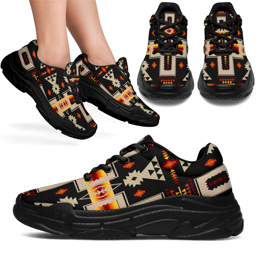 native-american-black-tribe-design-chunky-sneakers