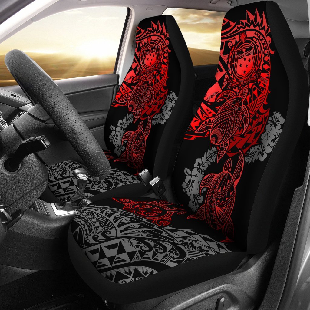 samoa-polynesian-car-seat-covers-red-turtle-flowing