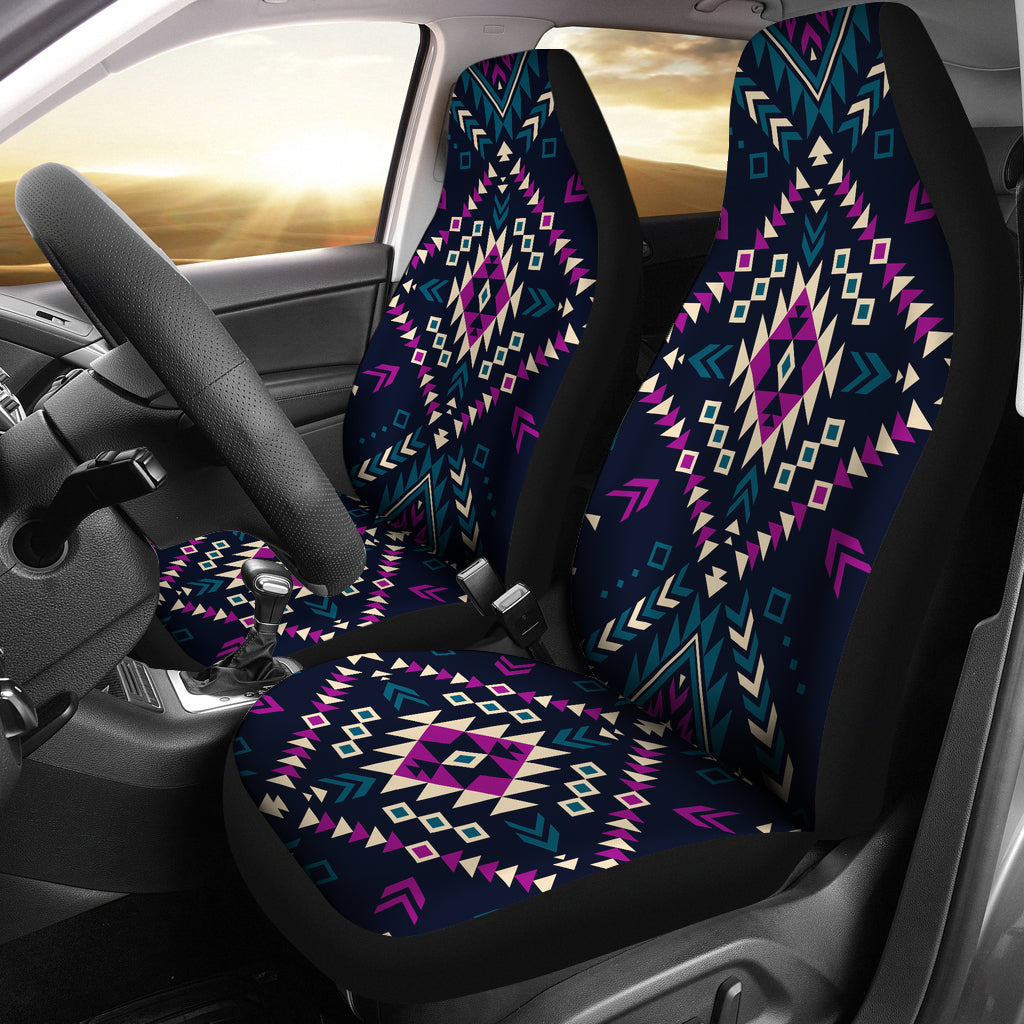 Dark Color Pattern Car Seat Covers LT10 - Wonder Print Shop