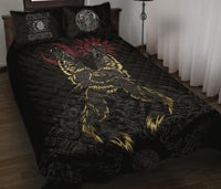 Viking The Wolves Skoll and Hati Quilt Bed Set RLT12 - Wonder Print Shop