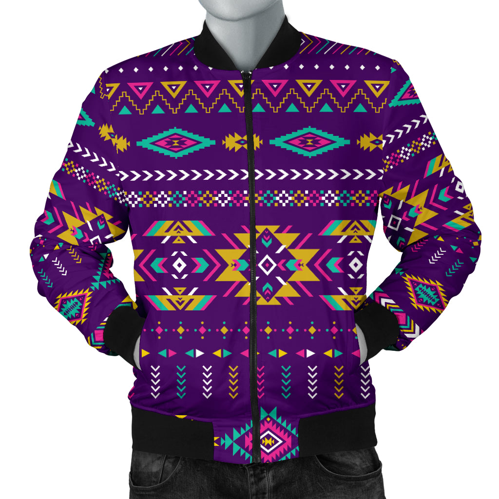 Light Purple Men's Bomber Jacket LT10 - Wonder Print Shop