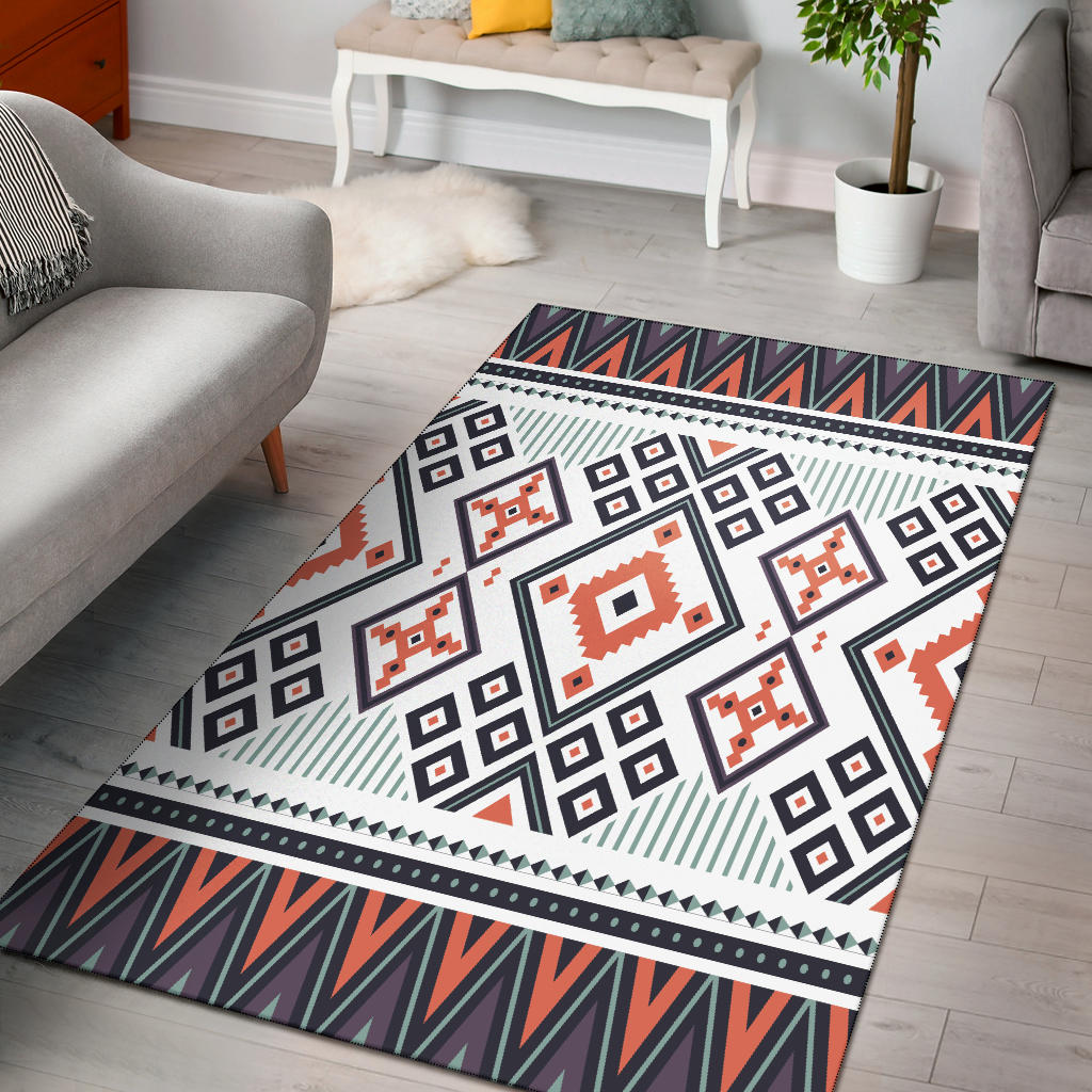 Purple Tribal Design Area Rug LT10 - Wonder Print Shop