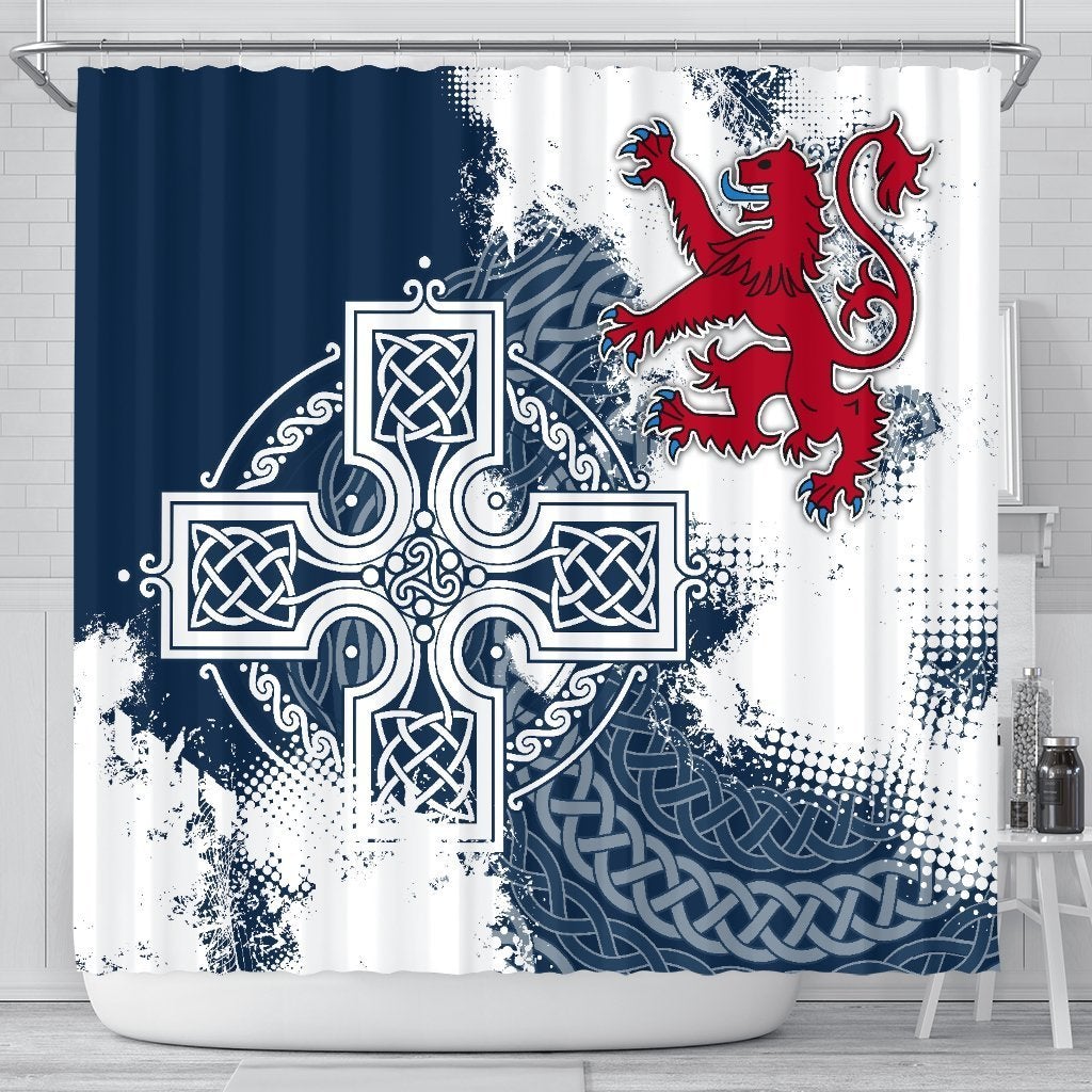scotland-shower-curtain-scottish-celtic-cross