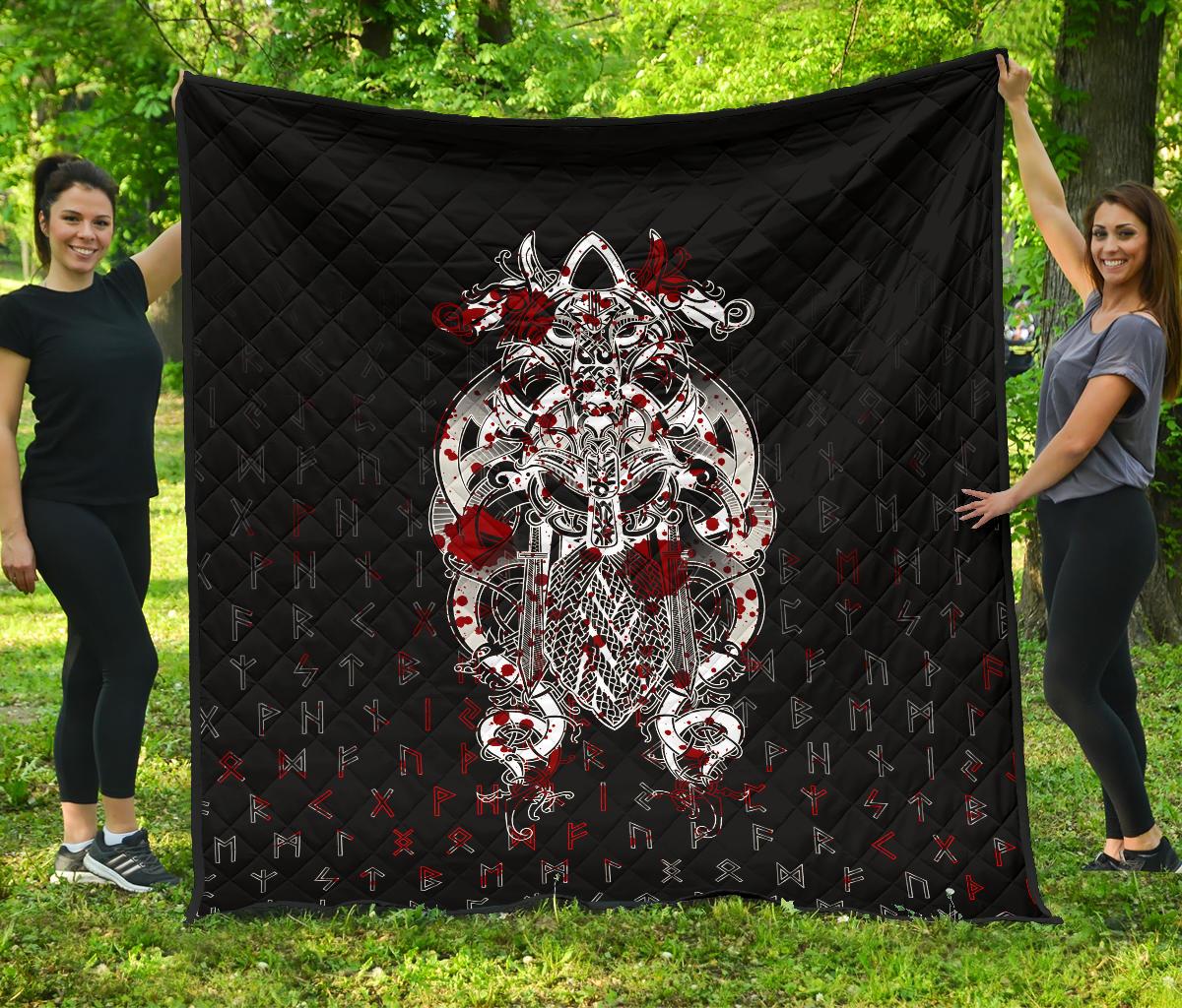 Viking Tyr Tattoo Blood Premium Quilt RLT12 - Wonder Print Shop