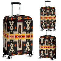 Black Tribe Design Native American Luggage Covers LT10 - Wonder Print Shop