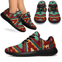 native-american-red-pattern-sport-sneakers