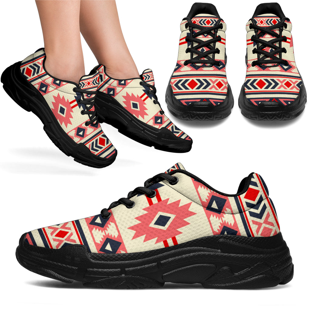 native-american-pink-and-navy-pattern-chunky-sneakers