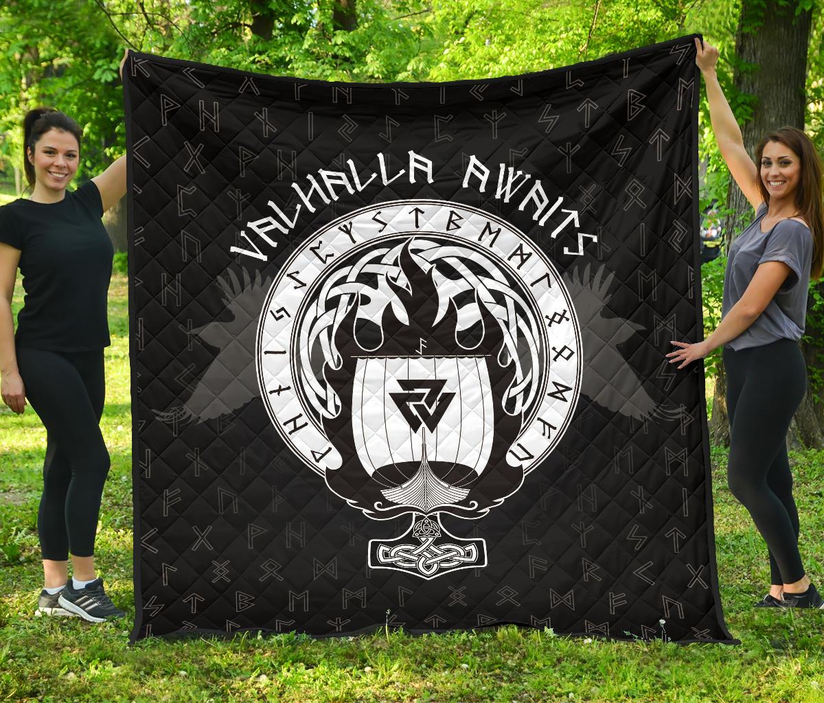 Warship Viking Drakkar Premium Quilt RLT12 - Wonder Print Shop