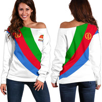 Eritrea Off Shoulder Sweater Special Flag - Wonder Print Shop