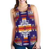 Purple Pattern Native American Women Racerback Tank LT10 - Wonder Print Shop
