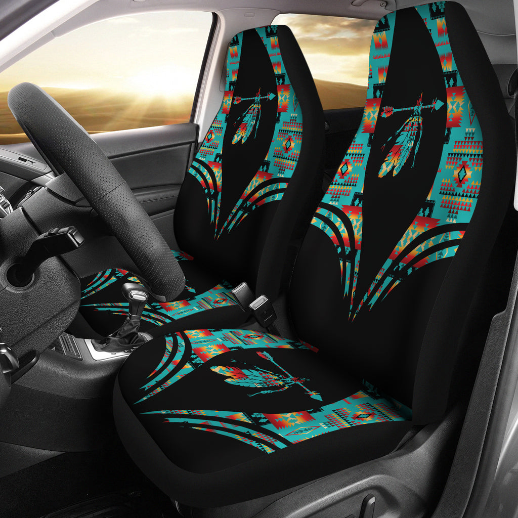 Pattern Feather Native American Car Seat Cover LT10 - Wonder Print Shop