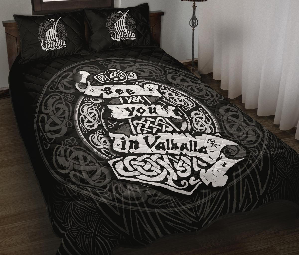 Viking Quilt Bed Set - See You In Valhalla RLT12 - Wonder Print Shop