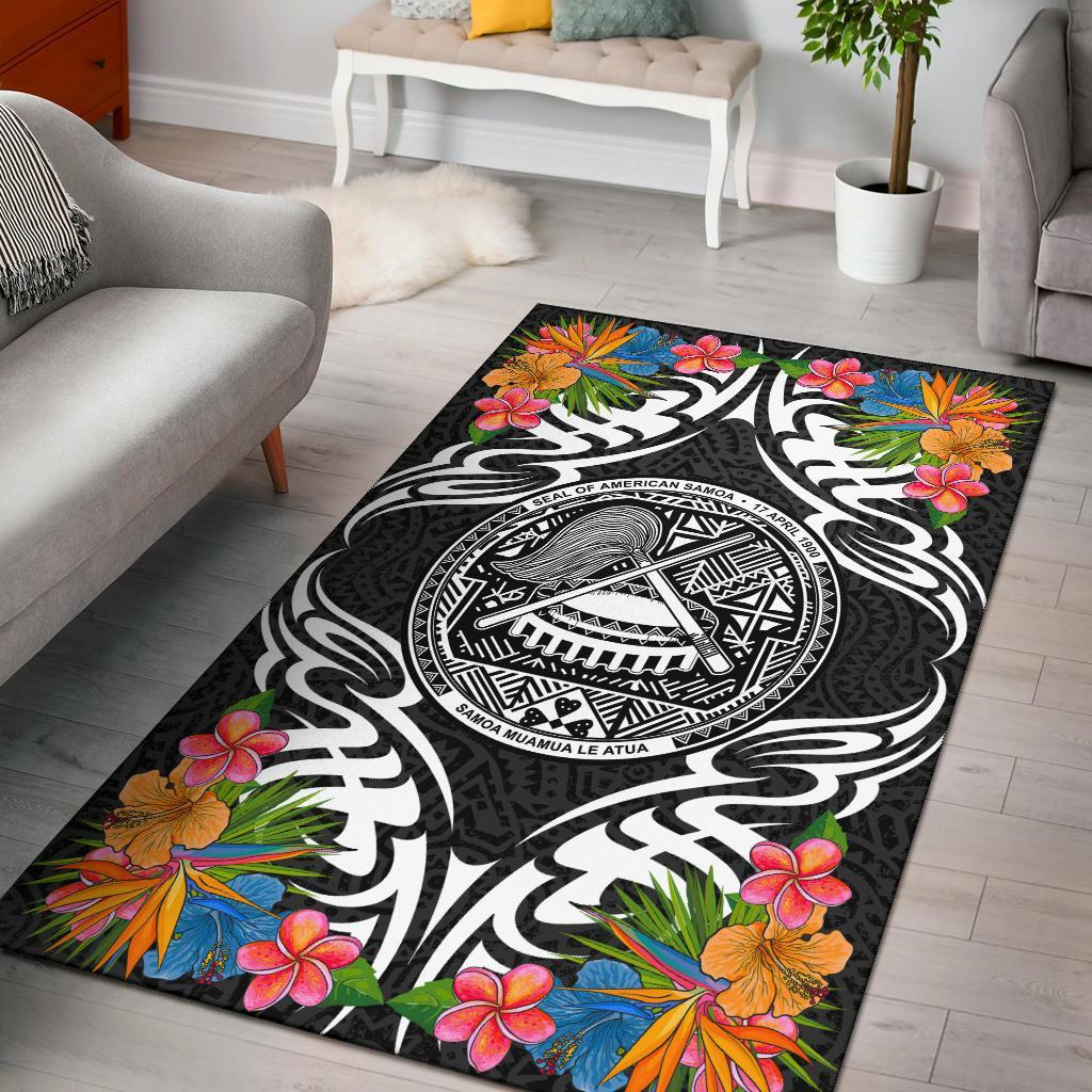 american-samoa-area-rug-coat-of-arms-with-tropical-flowers